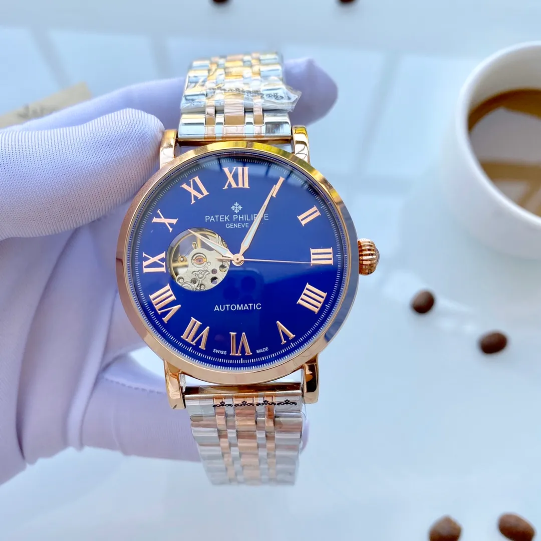 【Foreign Trade Import】💰1440! Patek Philippe (top quality, outstanding debut) 🎉🎉 [Type]: Boutique men's watch (top) exquisite [Strap]: 316L stainless steel strap (durable) [Movement]: Top mechanical movement (stable) [Material]: Mineral super strong mirror (wear-resistant) Exquisite quality and generous style, excellent temperament, wisdom and exclusivity [Size]: 43mm diameter, 12mm thick, hot sale! Welcome to reprint!